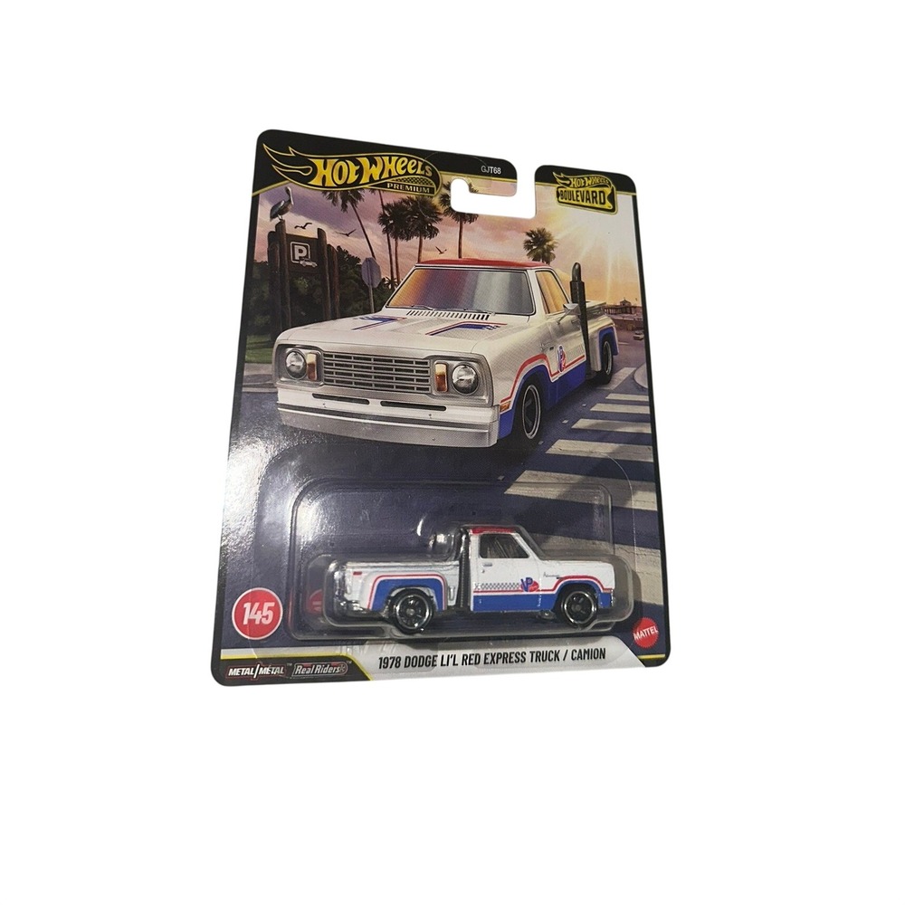 Hot Wheels Boulevard 1978 Dodge Li'l Red Express Truck White 145‎ GJT68 Premium